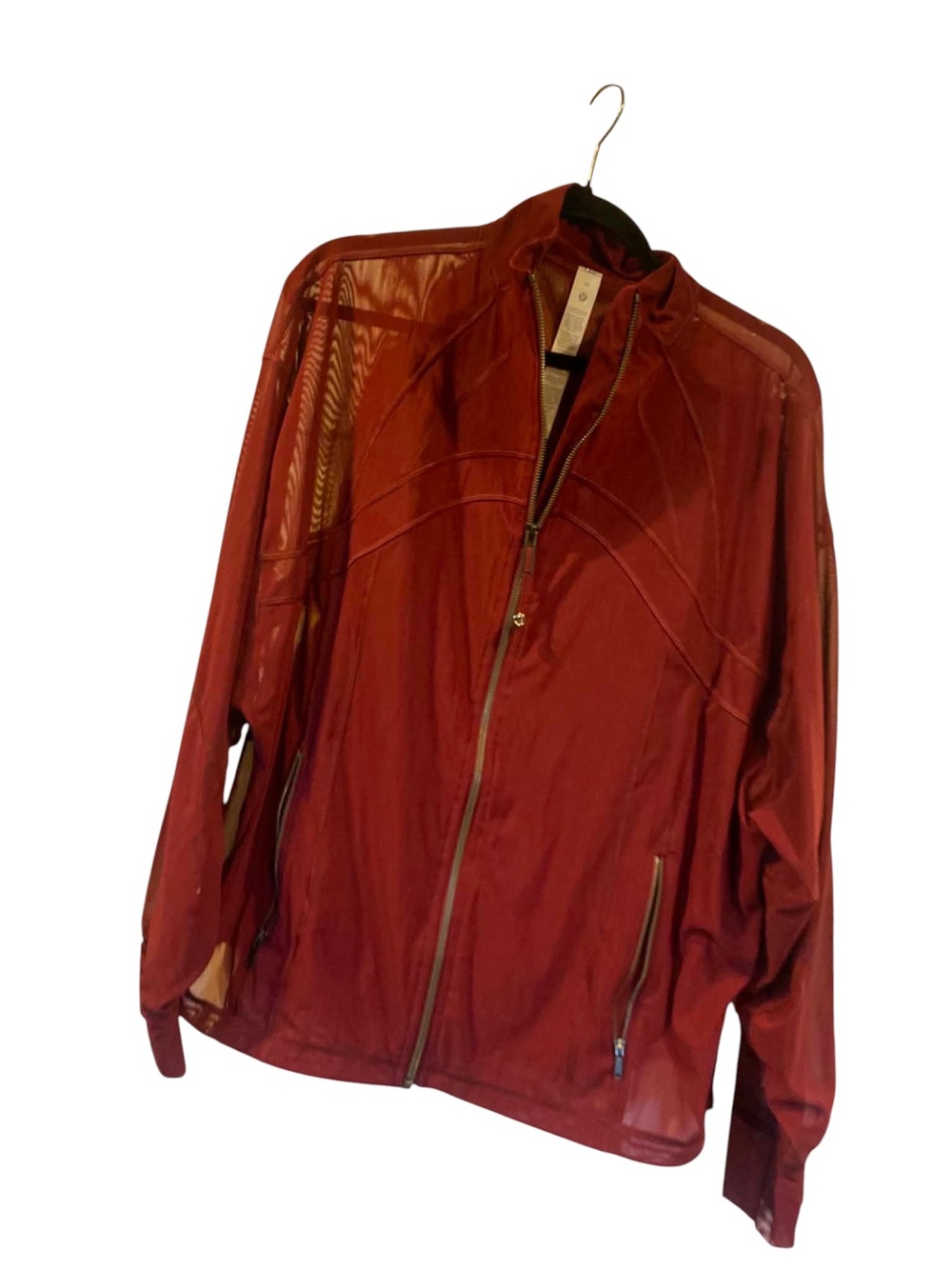 NWT Lululemon Define Oversized Jacket Mesh Size 12 BURGUNDY BAY